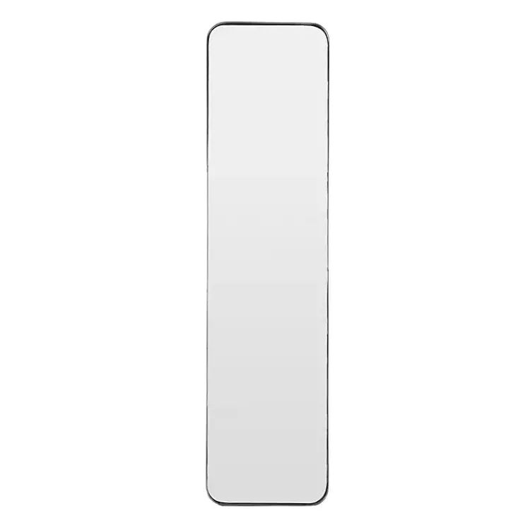 Framed Mirrors-Kirklands Home Rectangle Beveled Wall Mirror Black