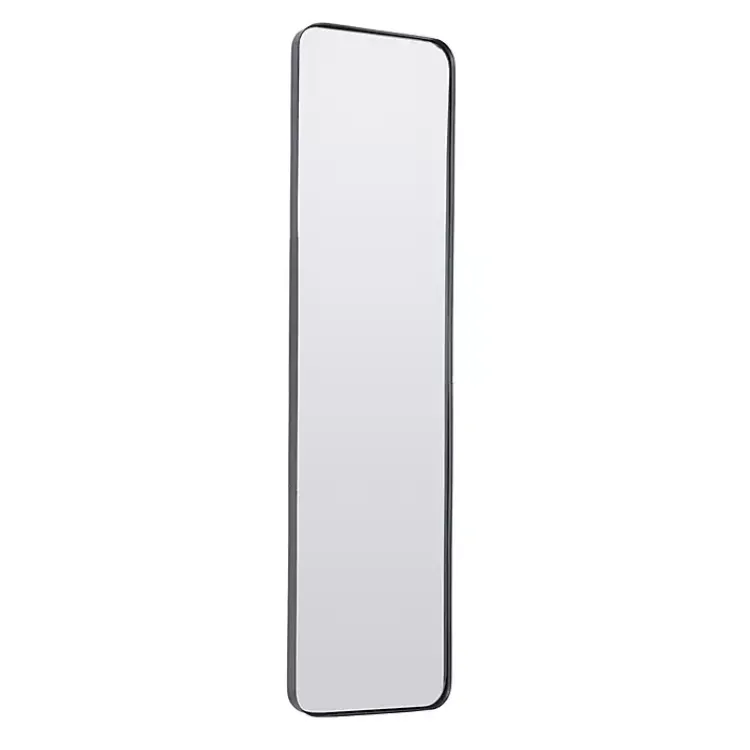 Framed Mirrors-Kirklands Home Rectangle Beveled Wall Mirror Black