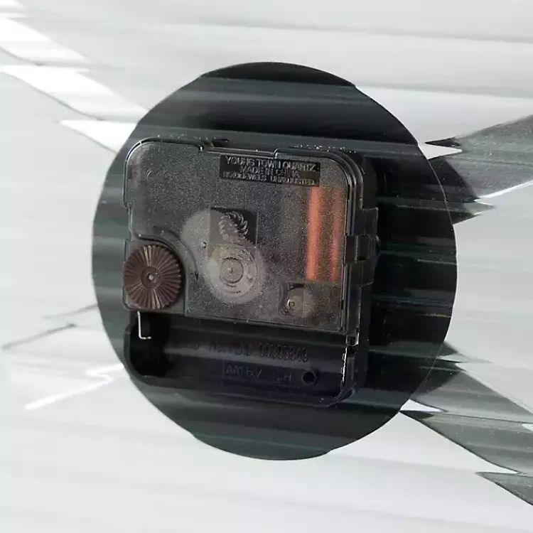 Clocks-Kirklands Home Black Metal Clear Glass Wall Clock