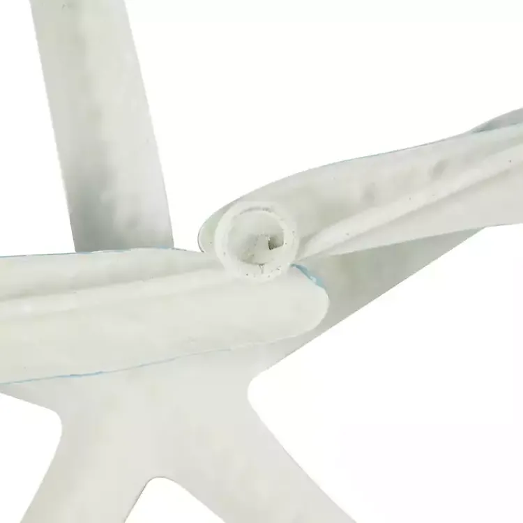 Wall Plaques-Kirklands Home Light Blue Metal Overlapping Starfish Wall Plaque