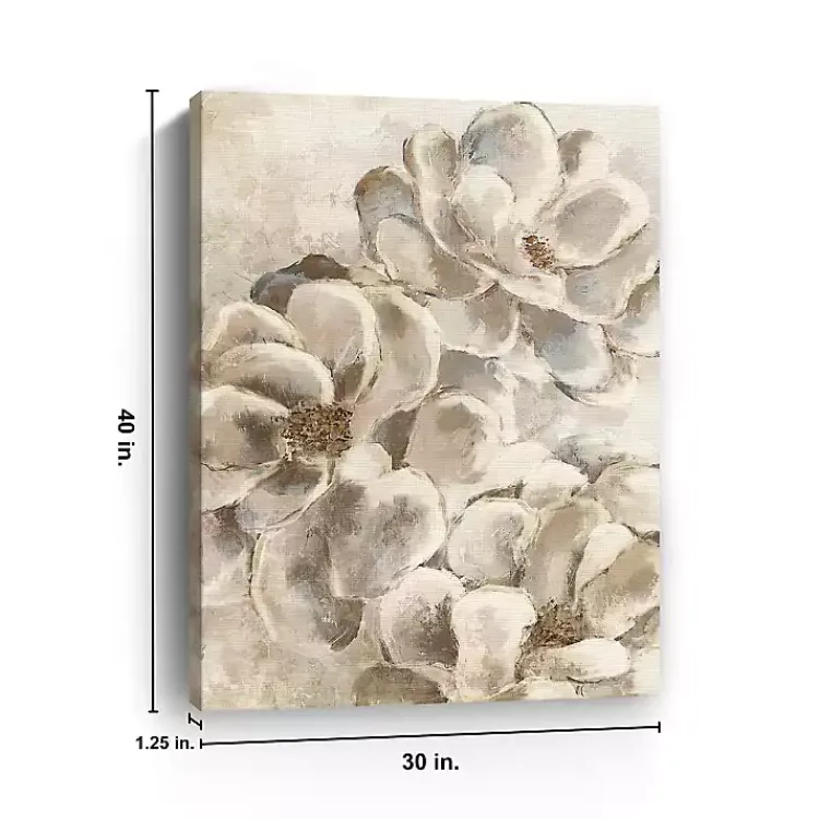 Canvas Art-Kirklands Home Neutral Petals Canvas Art Print, 30x40 in.