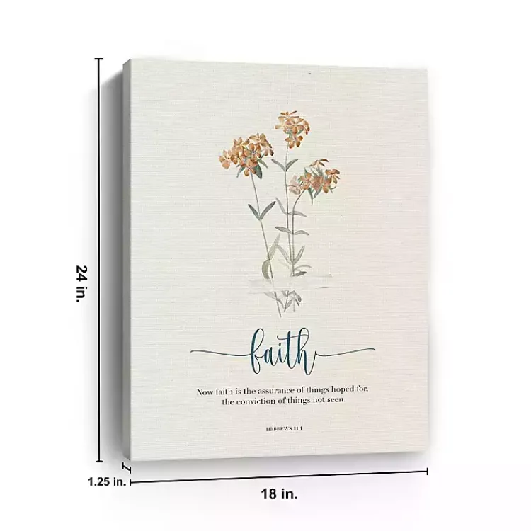 Wall Quotes & Signs-Kirklands Home Faith Affirmations Canvas Art Print, 18x24 in.