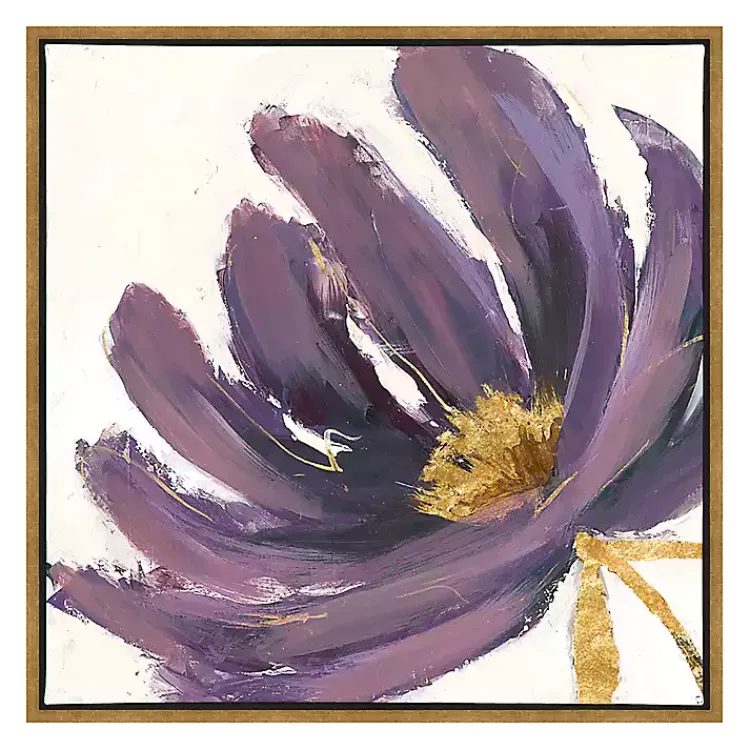 Canvas Art-Kirklands Home Pairs Framed Canvas Art Prints, Set of 2 Purple