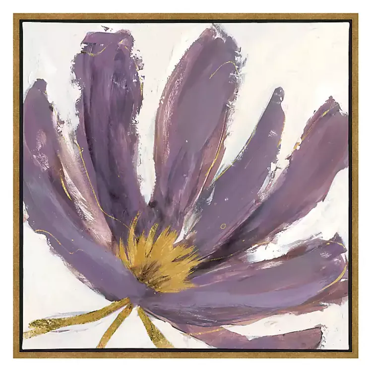 Canvas Art-Kirklands Home Pairs Framed Canvas Art Prints, Set of 2 Purple