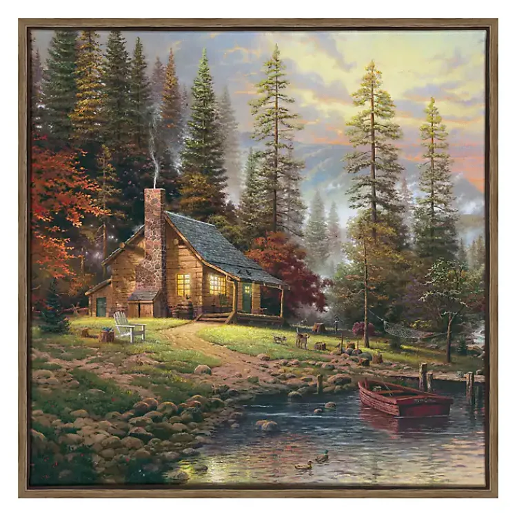 Canvas Art-Kirklands Home Peaceful Retreat Framed Canvas Art Print