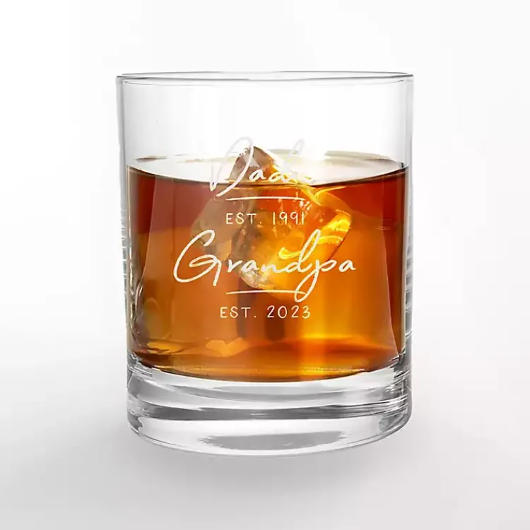 Glassware & Drinkware-Kirklands Home Personalized Fathers Day Whiskey Glasses, Set of 2