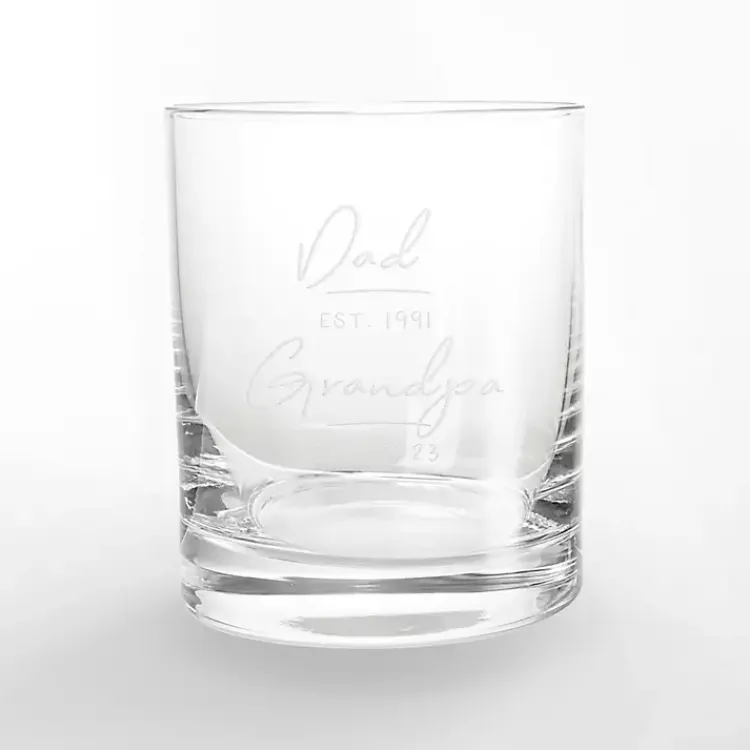 Glassware & Drinkware-Kirklands Home Personalized Fathers Day Whiskey Glasses, Set of 2