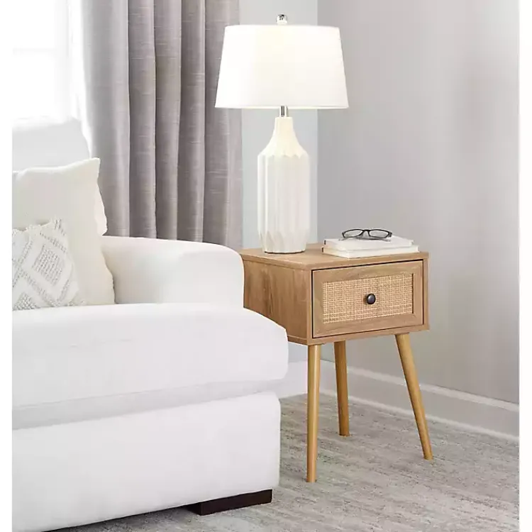 Table Lamps-Kirklands Home Cream Ceramic Sandra Table Lamp