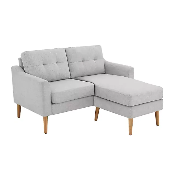 Sofas & Loveseats-Kirklands Home Light 2-pc. Loveseat & Ottoman Set Gray