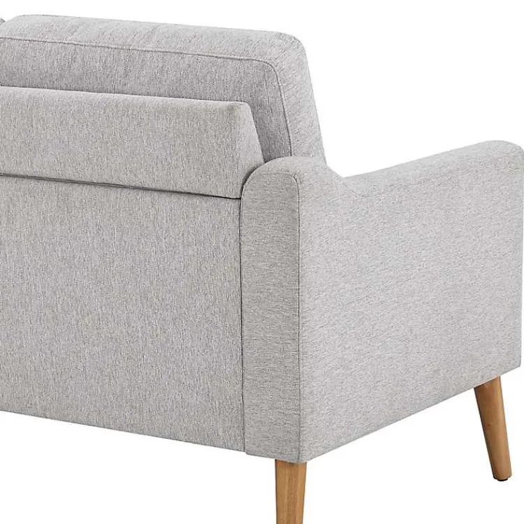 Sofas & Loveseats-Kirklands Home Light 2-pc. Loveseat & Ottoman Set Gray