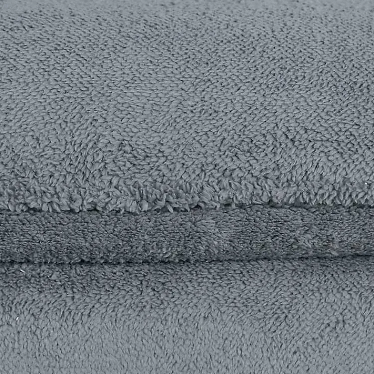 Accent Chairs-Kirklands Home Charcoal Sherpa Peri Swivel Armchair Gray