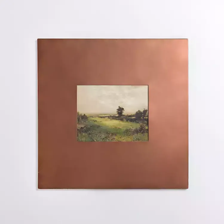 Framed Art-Kirklands Home Valley Views Metal Framed Art Print Green