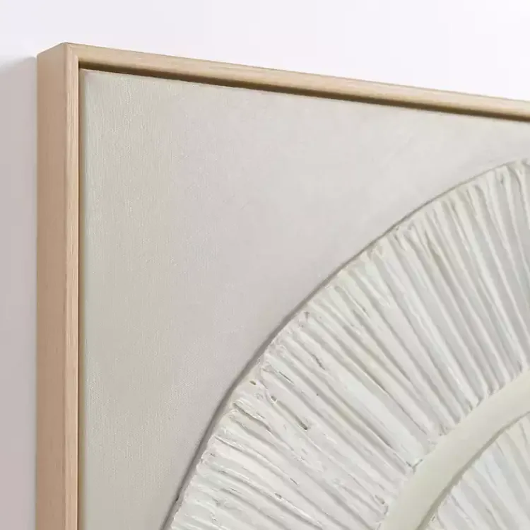 Canvas Art-Kirklands Home Abstract Swirl Framed Canvas Art Print White