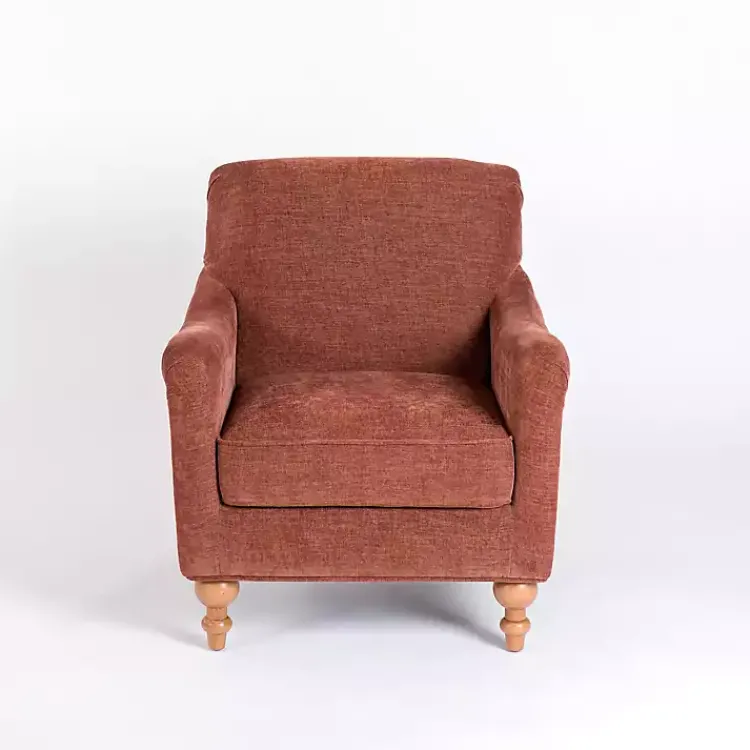 Accent Chairs-Kirklands Home Cinnamon English Armchair Red