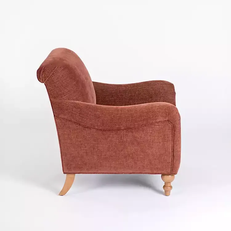 Accent Chairs-Kirklands Home Cinnamon English Armchair Red