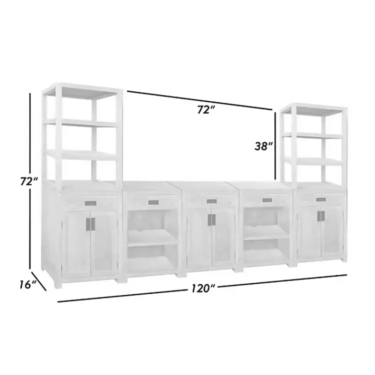 Cabinets & Sideboards-Kirklands Home Natural Wood Closed Modular Cabinet Tan