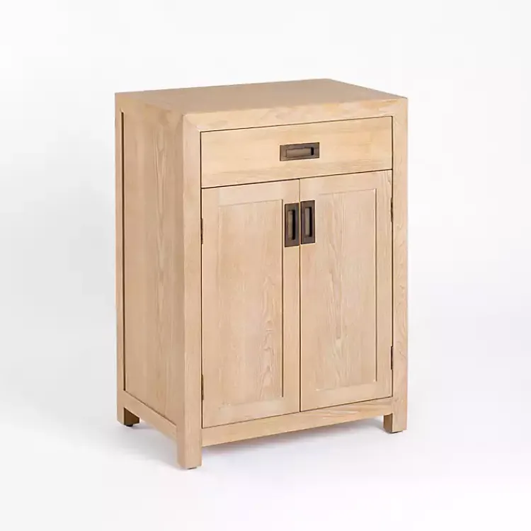 Cabinets & Sideboards-Kirklands Home Natural Wood Closed Modular Cabinet Tan