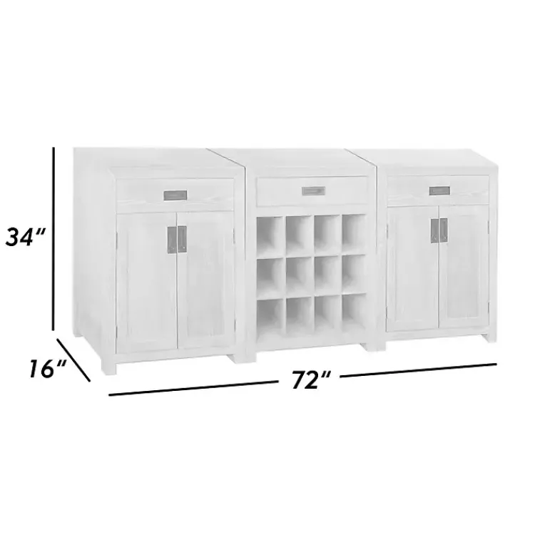 Cabinets & Sideboards-Kirklands Home Natural Wood Closed Modular Cabinet Tan