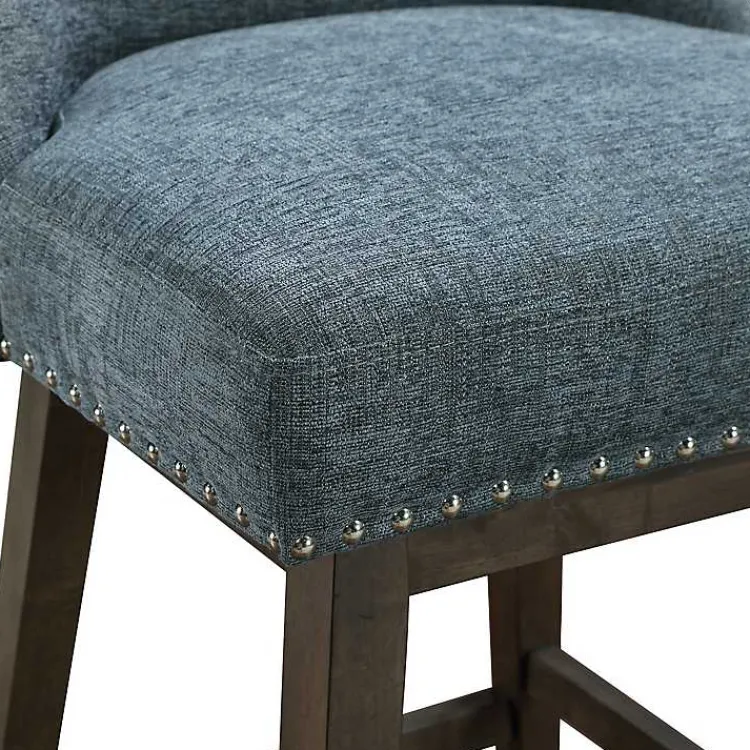 Bar Stools & Counter Height Stools-Kirklands Home Navy Greenfield Counter Stool Blue