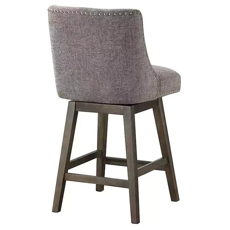 Bar Stools & Counter Height Stools-Kirklands Home Charcoal Greenfield Counter Stool Gray