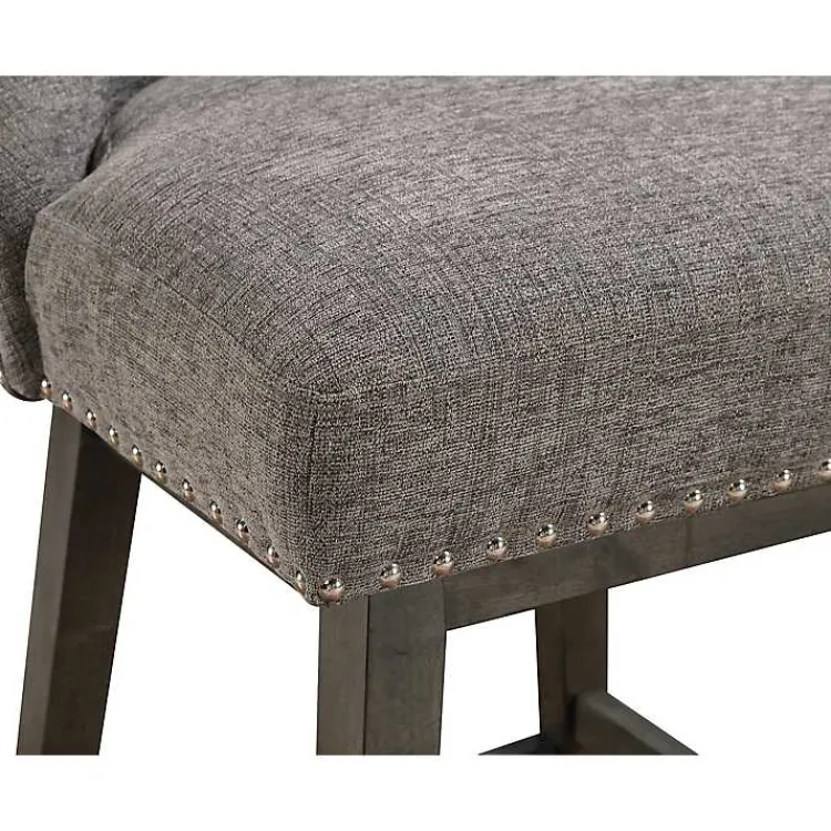 Bar Stools & Counter Height Stools-Kirklands Home Charcoal Greenfield Counter Stool Gray