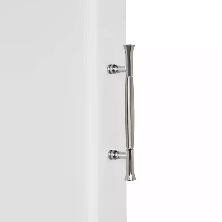 Wall Storage-Kirklands Home Wood 2-Door Open Shelf Wall Cabinet White