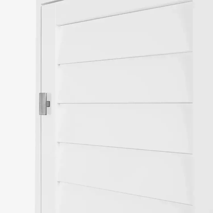 Bathroom Furniture-Kirklands Home Shutter Single Door Storage Cabinet White