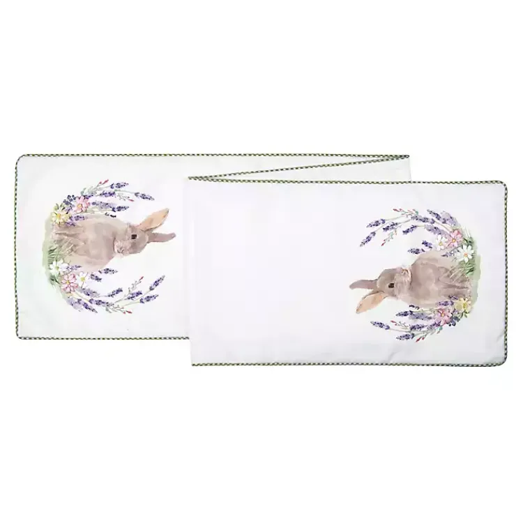 Table Linens-Kirklands Home Lilac Bunny Rabbit Table Runner