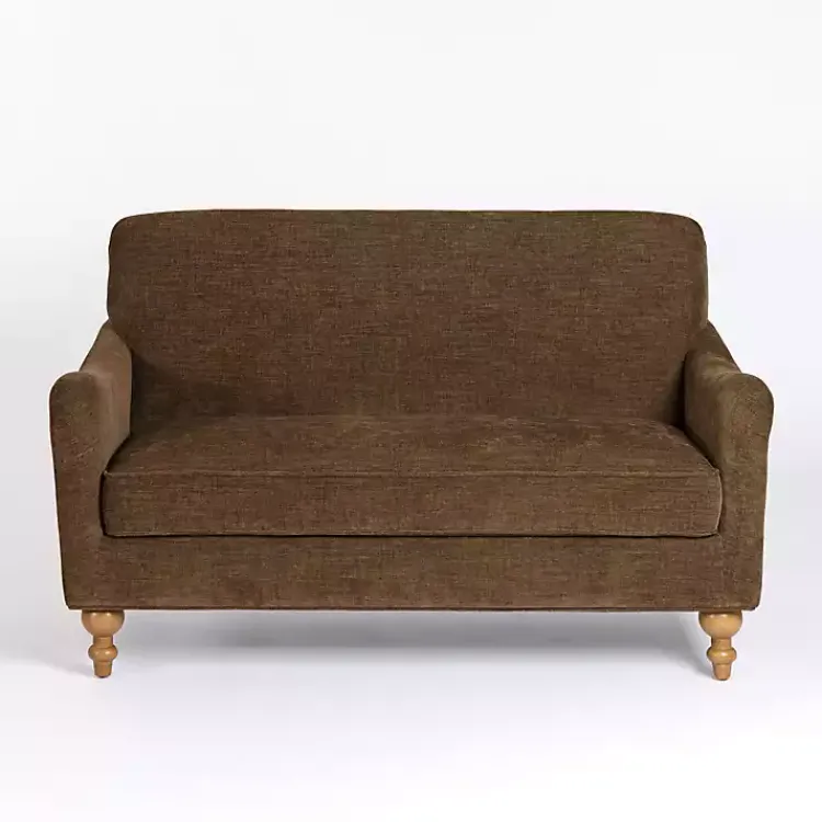 Sofas & Loveseats-Kirklands Home Chocolate English Loveseat Brown