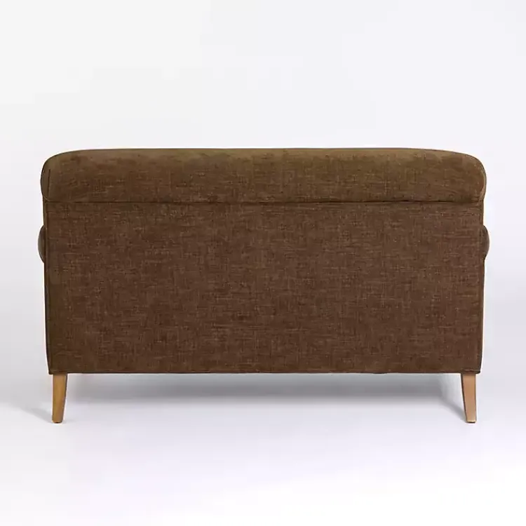 Sofas & Loveseats-Kirklands Home Chocolate English Loveseat Brown