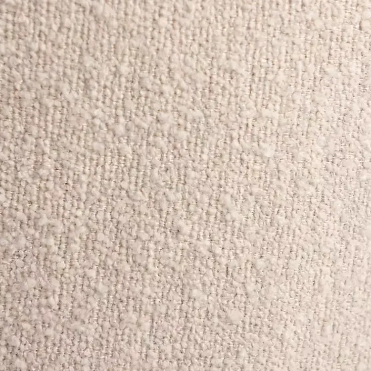 Accent Chairs-Kirklands Home Small Round Sand Boucle Swivel Accent Chair Tan