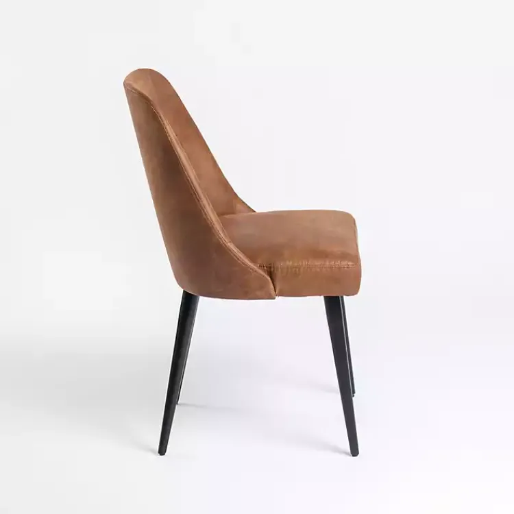 Dining Chairs-Kirklands Home Wyatt Faux Leather Dining Chairs, Set of 2 Brown