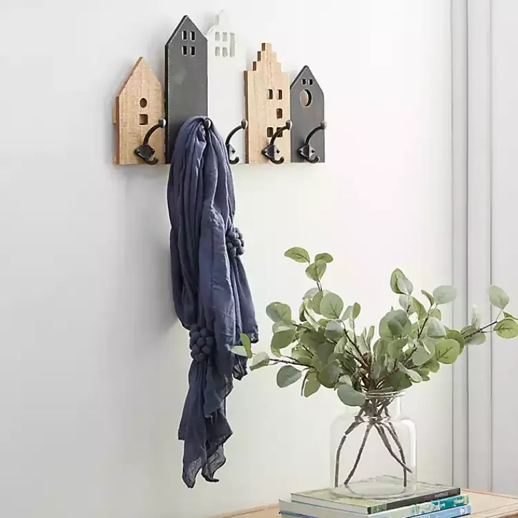 Hooks-Kirklands Home Multicolor Wood Building Wall Hooks