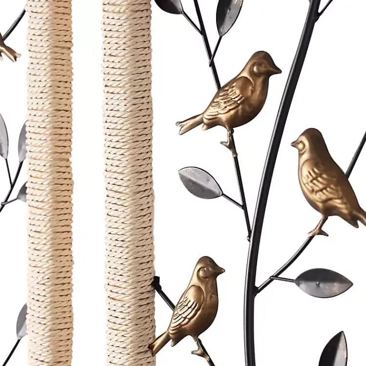 Wall Plaques-Kirklands Home Bronze Bird and Branch Wall Plaques, Set of 2