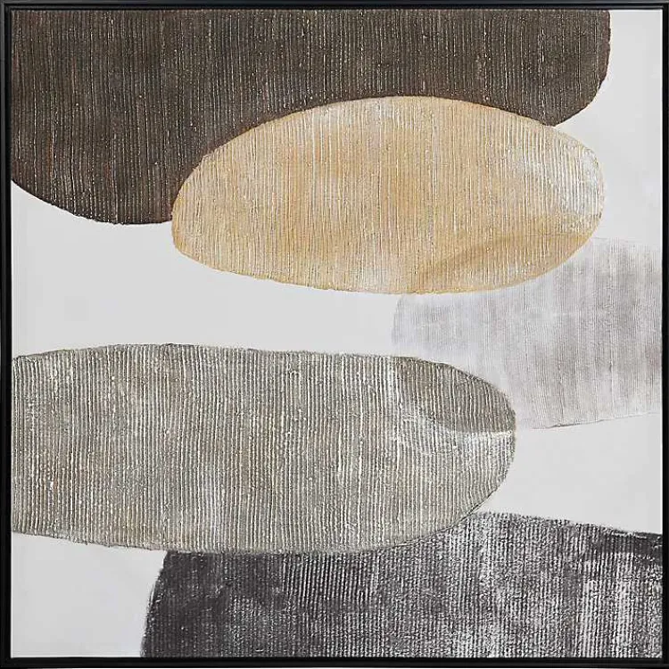 Canvas Art-Kirklands Home Neutral Bubbles I Framed Canvas Art Print