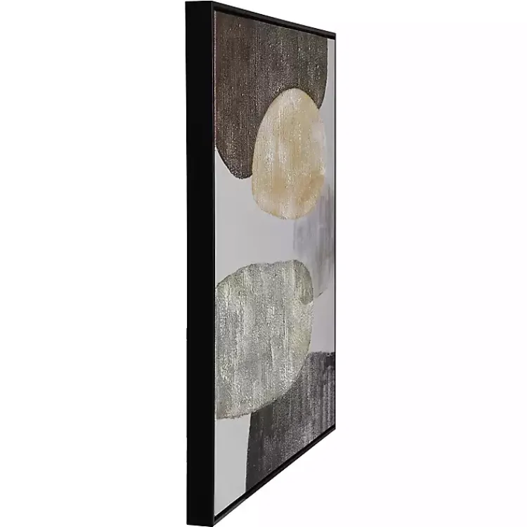 Canvas Art-Kirklands Home Neutral Bubbles I Framed Canvas Art Print