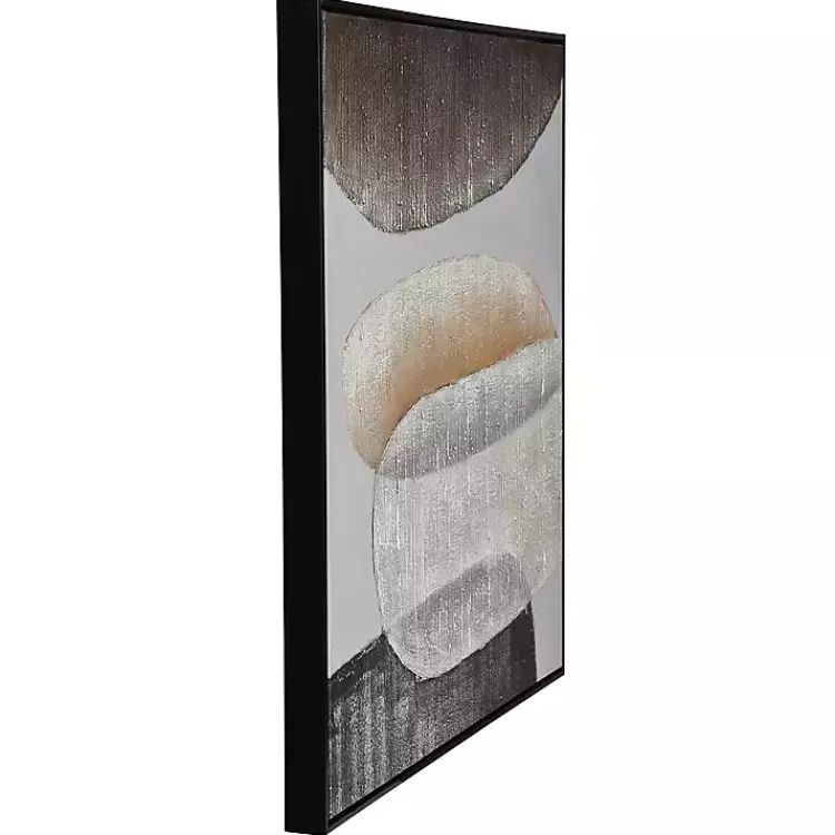 Canvas Art-Kirklands Home Neutral Bubbles II Framed Canvas Art Print