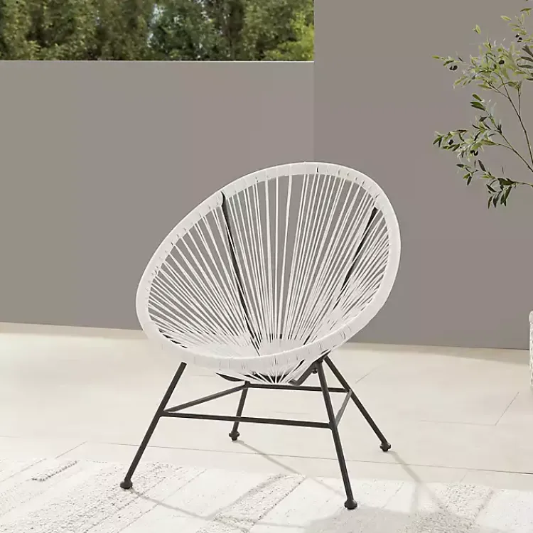 Outdoor Sets-Kirklands Home Modern Wicker 3-pc. Outdoor Patio Set White
