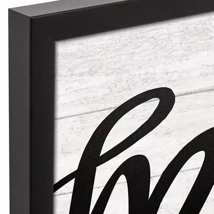 Wall Plaques-Kirklands Home Be Mine Framed Canvas Wall Plaque Black