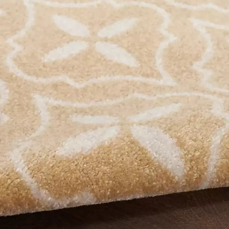 Area Rugs-Kirklands Home Beige & Ivory Quatrefoil Indoor/Outdoor Rug, 4x6