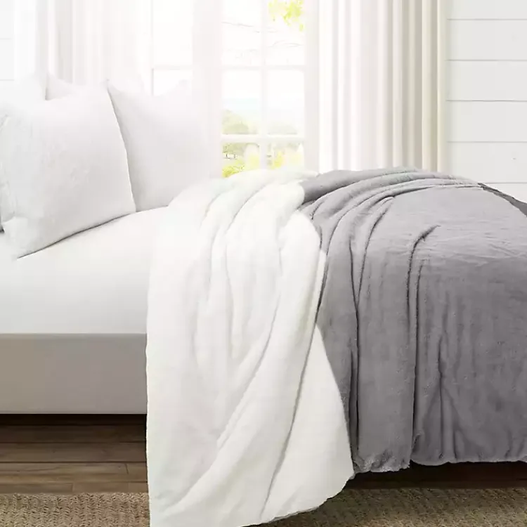 Comforters-Kirklands Home Color Block 3-pc. Full/Queen Comforter Set Gray