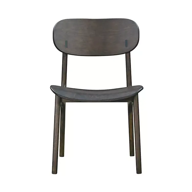 Dining Chairs-Kirklands Home Dark Mid-Century Modern Chairs, Set of 2 Brown
