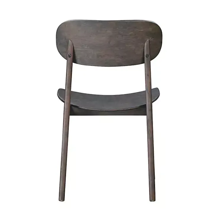 Dining Chairs-Kirklands Home Dark Mid-Century Modern Chairs, Set of 2 Brown