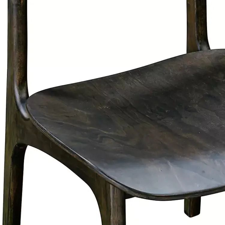 Dining Chairs-Kirklands Home Dark Mid-Century Modern Chairs, Set of 2 Brown