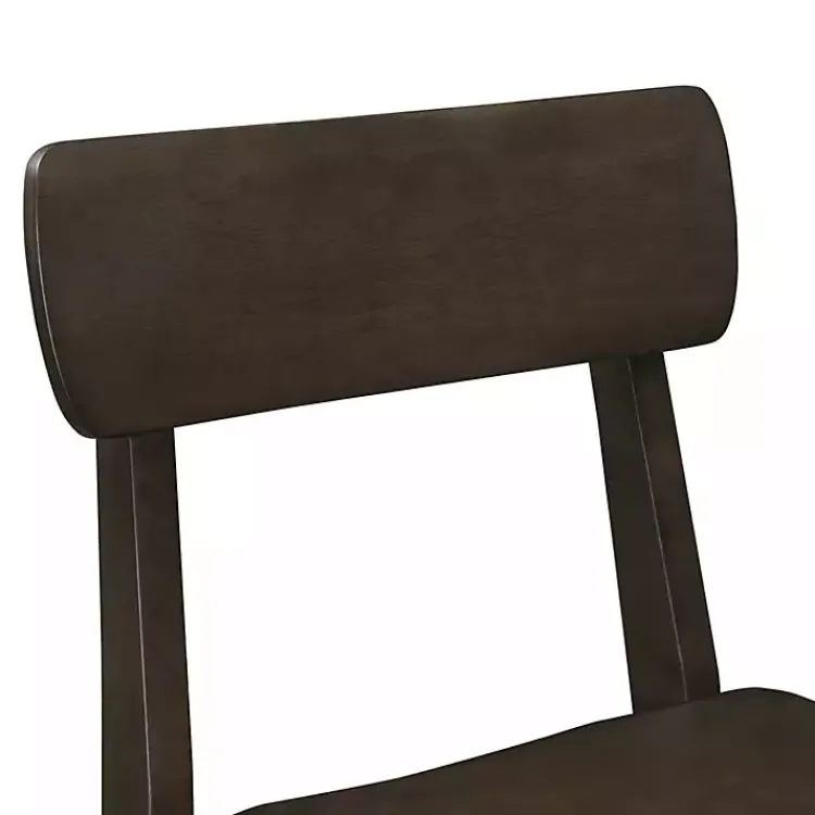 Bar Stools & Counter Height Stools-Kirklands Home Dark Wood Open Back Counter Stool Brown