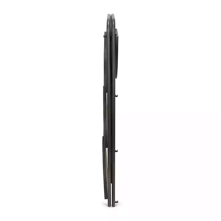 Bookshelves-Kirklands Home Black 4-Tier Foldable Corner Shelf