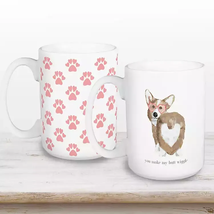 Glassware & Drinkware-Kirklands Home You Make My Butt Wiggle Mugs, Set of 2