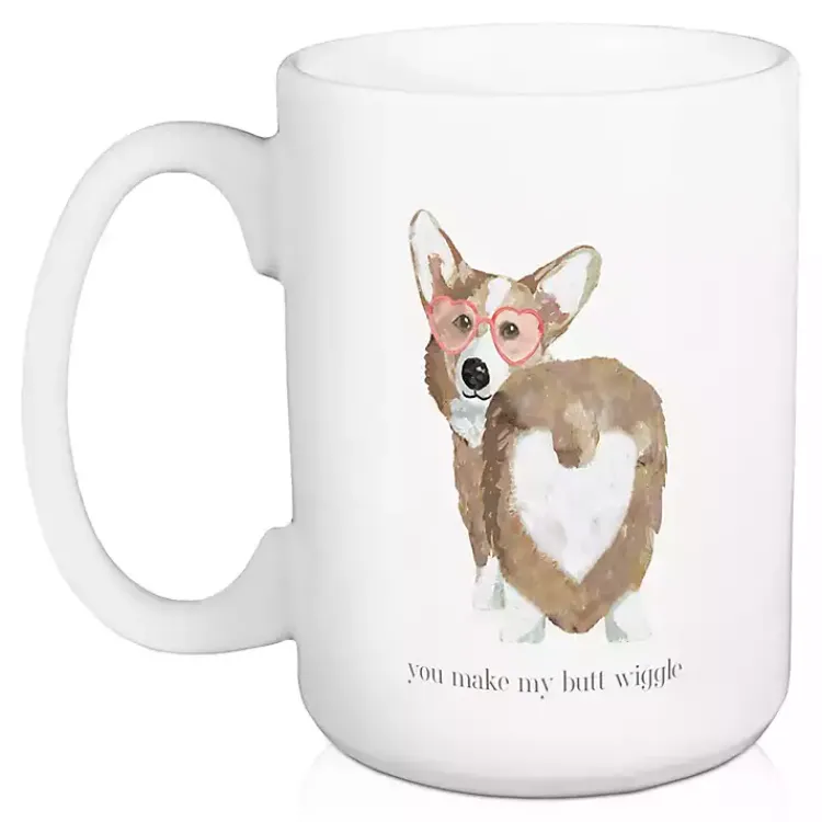 Glassware & Drinkware-Kirklands Home You Make My Butt Wiggle Mugs, Set of 2