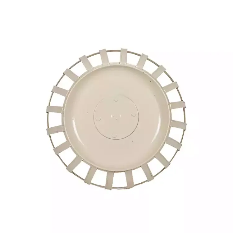 Kitchen Storage-Kirklands Home Metal 2-Tier Kitchen Basket White