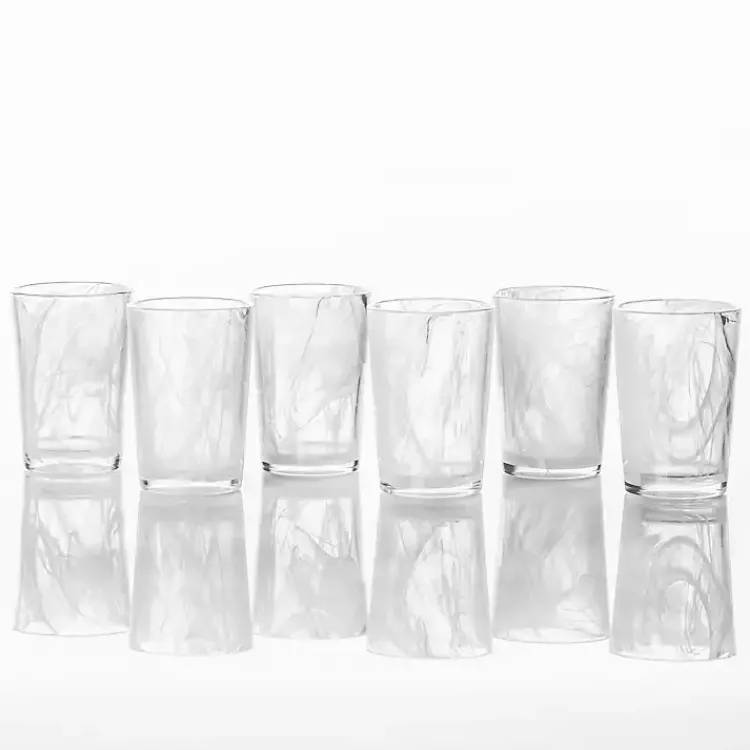 Glassware & Drinkware-Kirklands Home Fortessa Swirl Tall Glasses, Set of 6 White